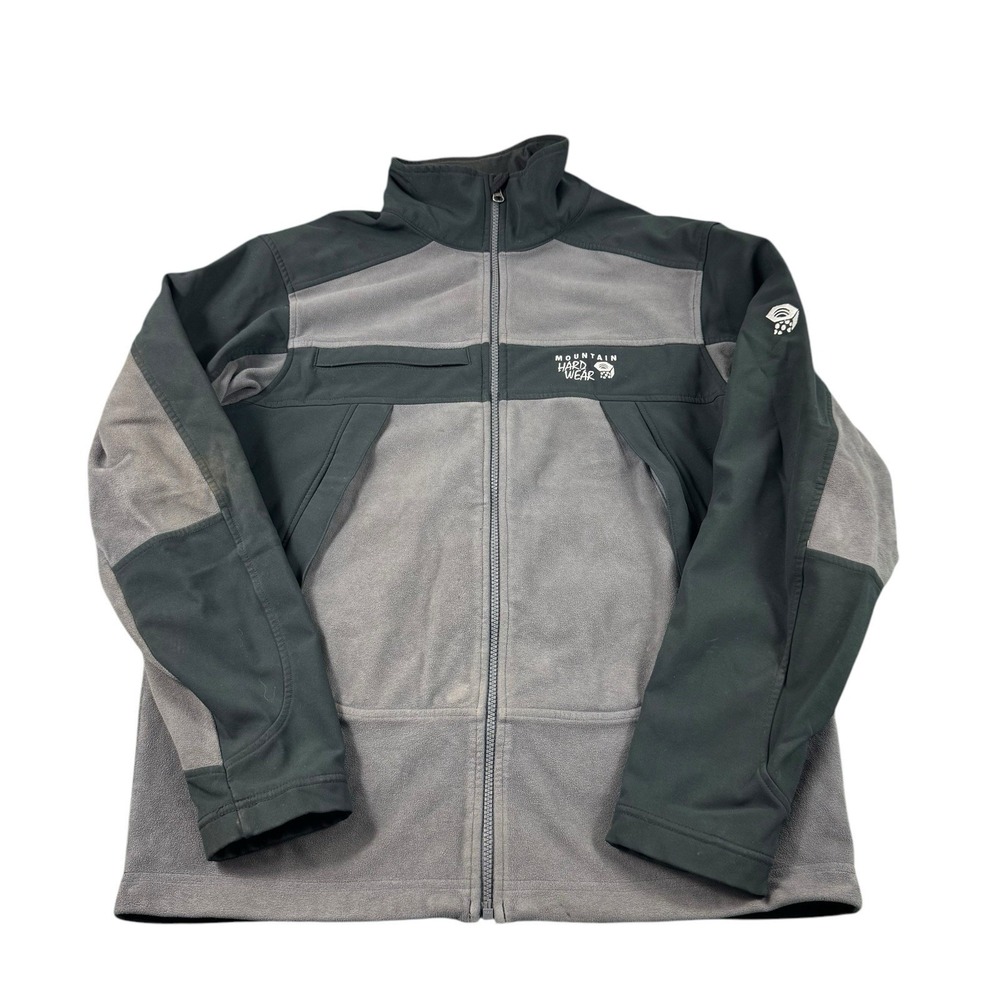 Mountain Hardwear Jacket Mens Large Gray Airshield Elite Tech Outdoor OM4163